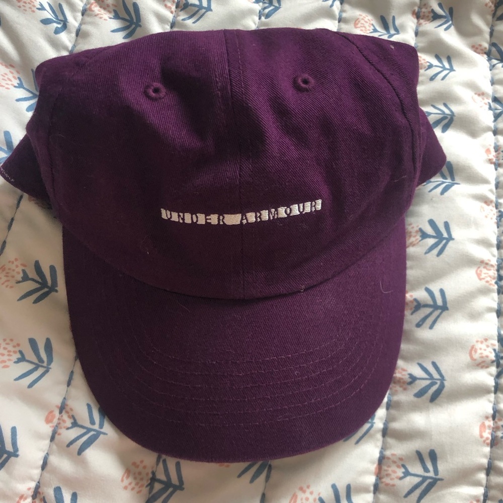 Under Armour baseball cap in a fuchsia purple